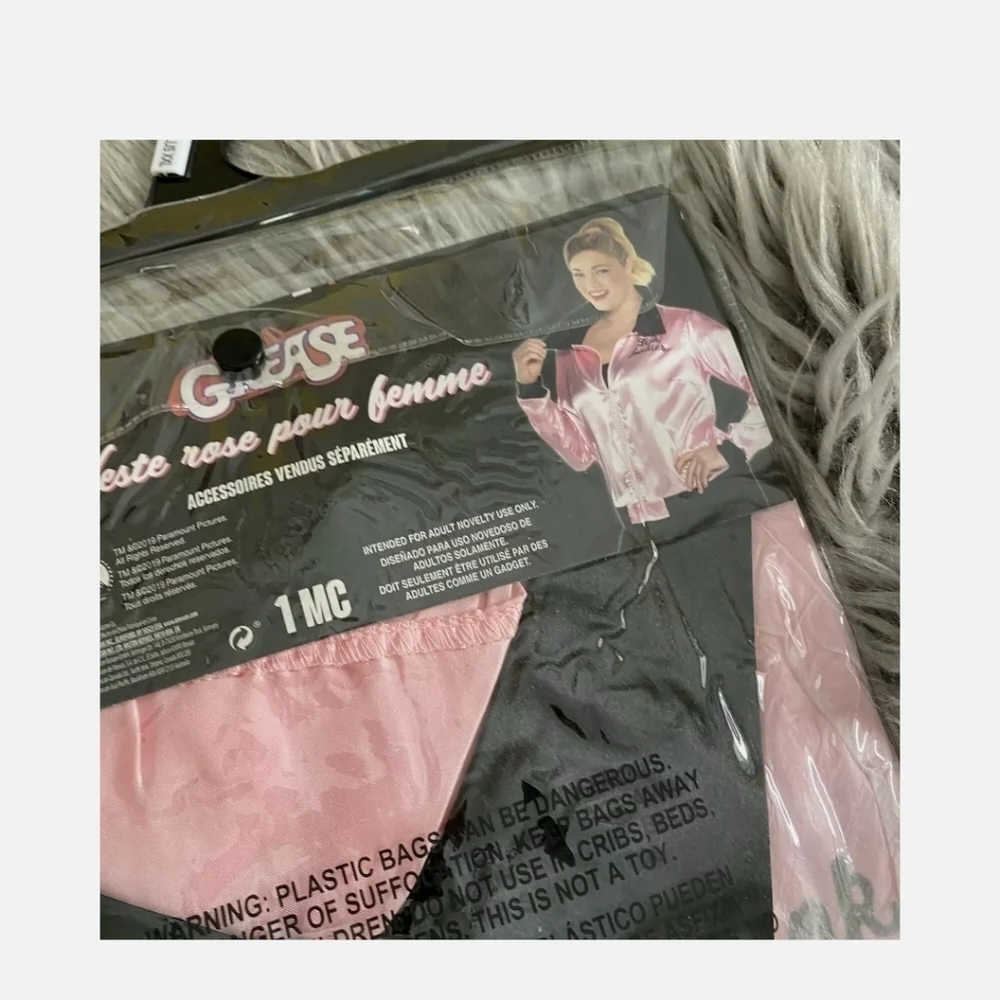 NWT Grease Pink Ladies Jacket Women Adult Costume Halloween Plus XXL 2X New